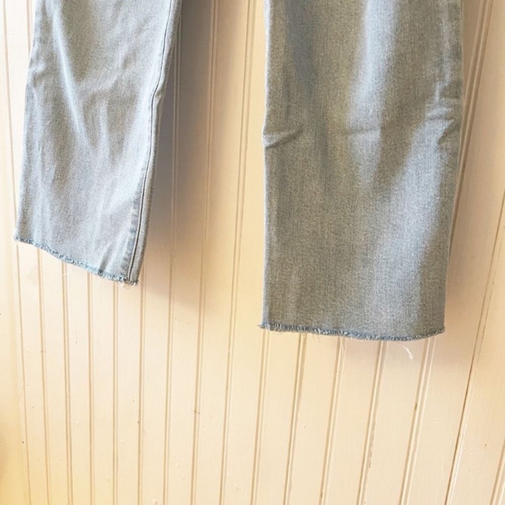 EXPRESS jeans Cropped Wide Leg High Rise 00 light wash stretch - Picture 2 of 8